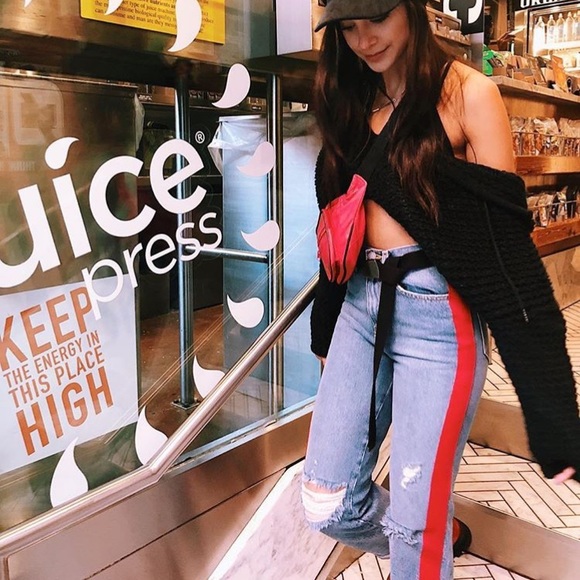 LF Denim - LF Carmar Jeans with Red Ribboning Down Sides